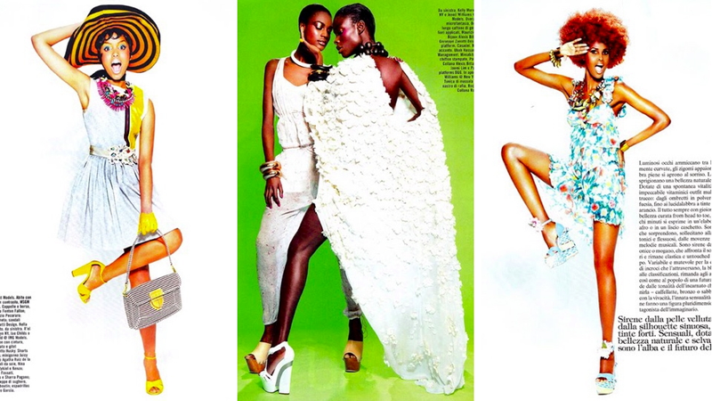 Illustration for article titled Vogue Italia Runs Another All-Black Editorial